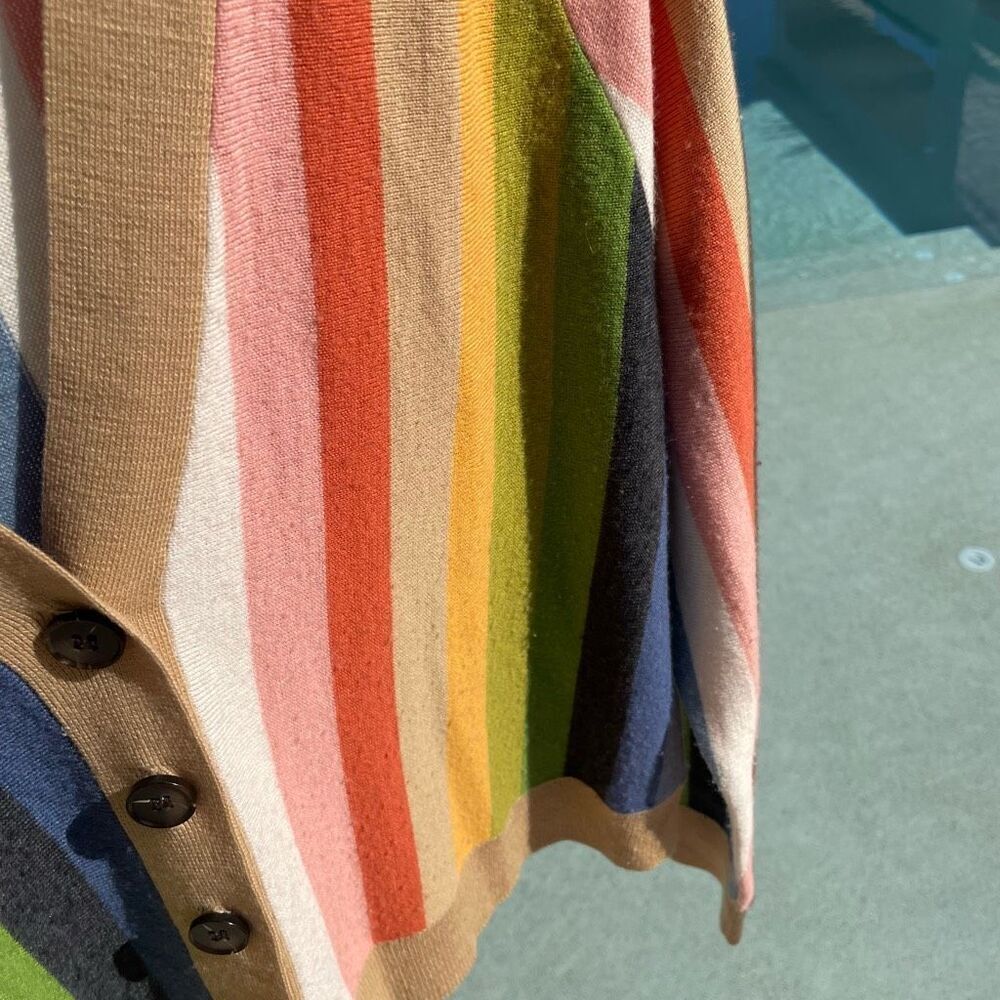 The Great. Rainbow Stripe Cardigan RARE - Picture 3 of 7